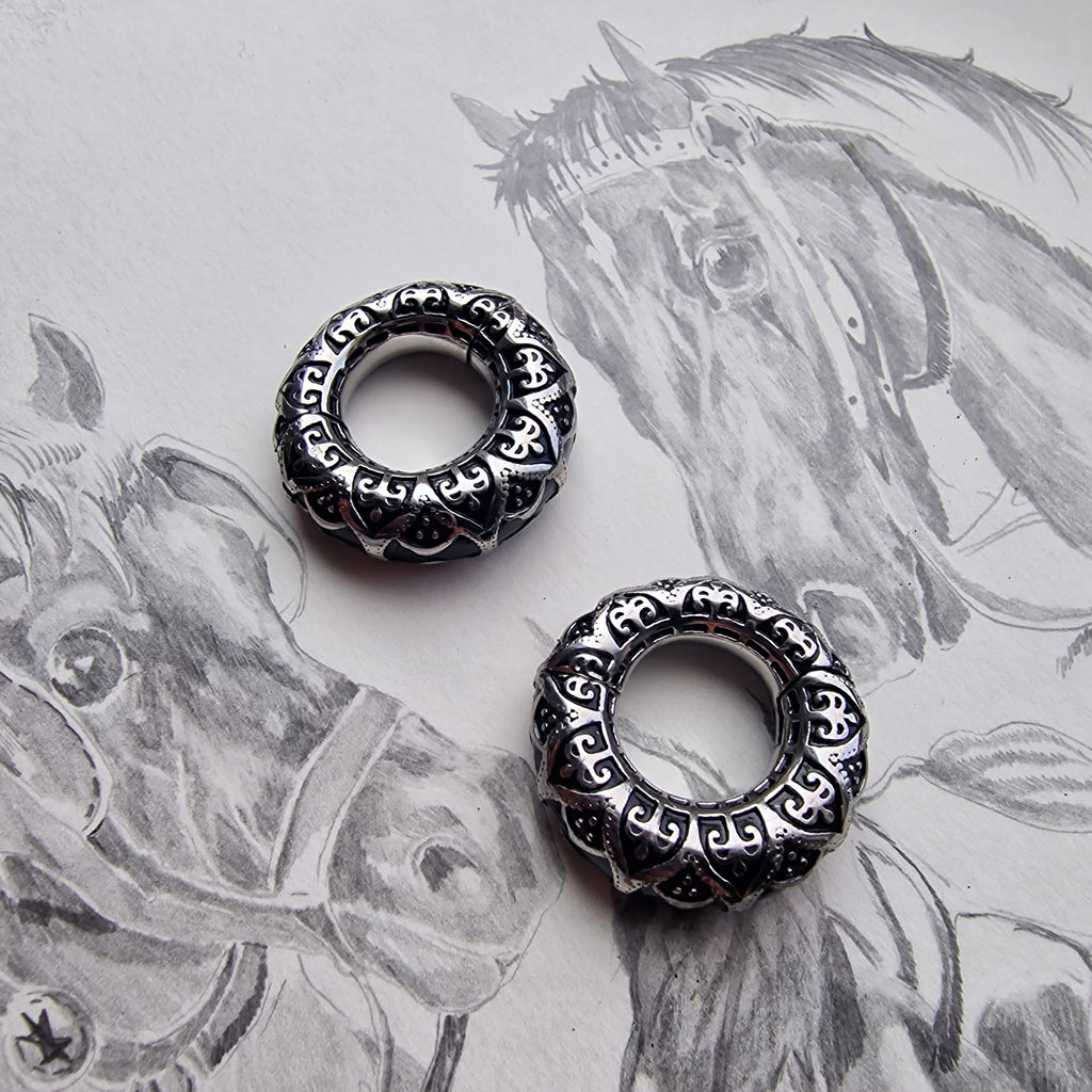 6MM 2G Tribal Hangers | Silver Hangers | Silver hoop ear weights hangers