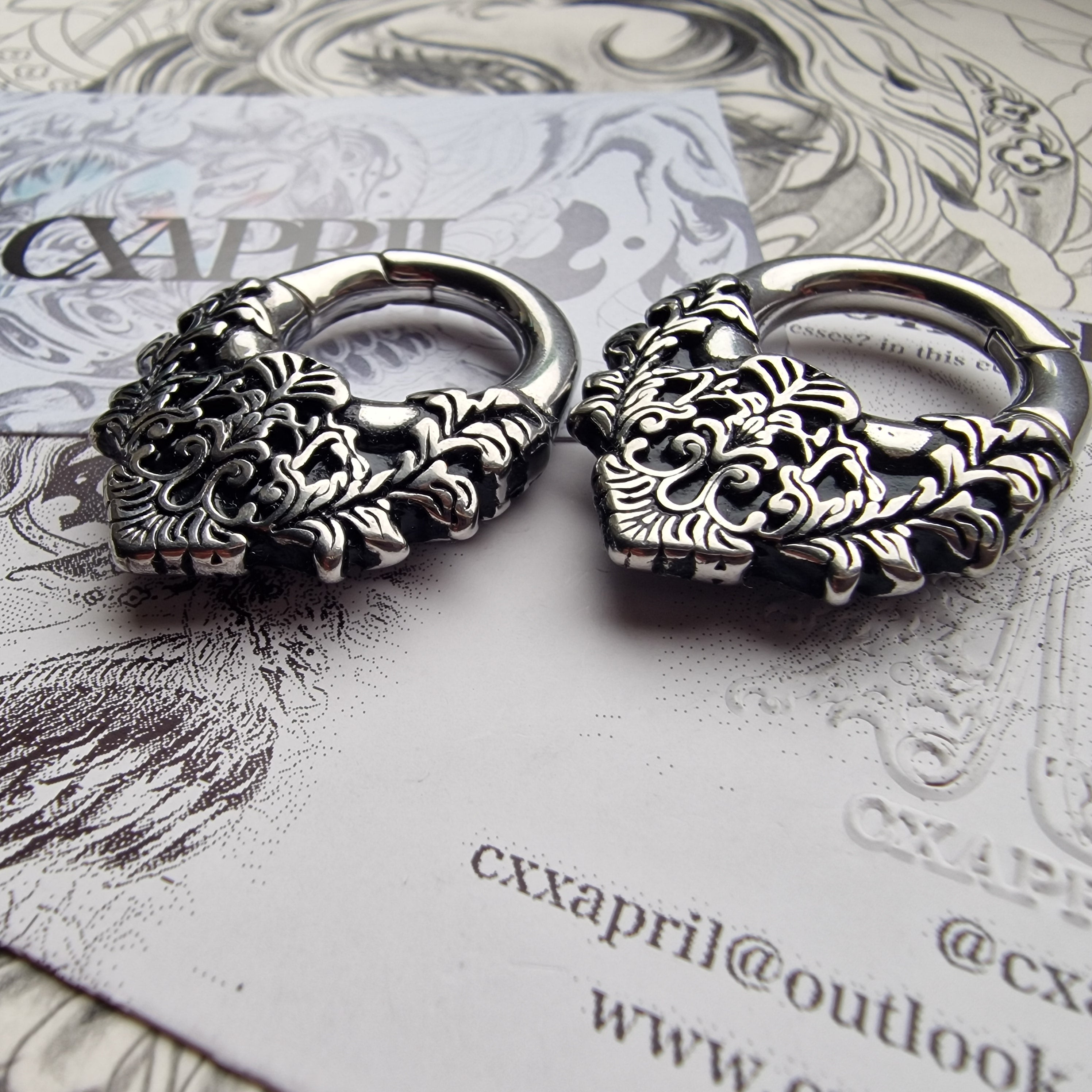 5MM 4G Floral Ear Weights | Stretched Ears / Lobes Gauges Tunnels Plugs