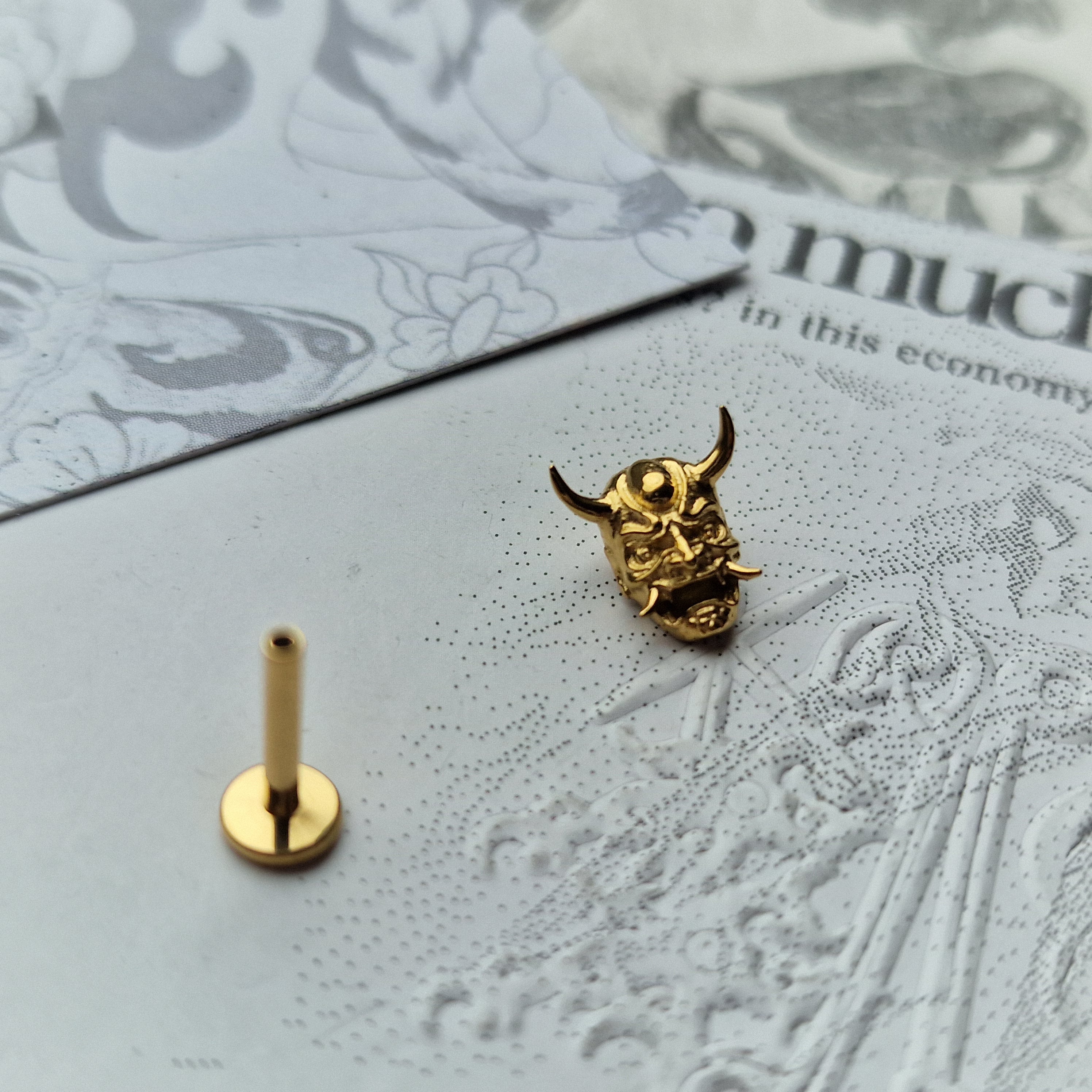 Anime Inspired Hannya Mask | Titanium Body Piercings and Jewellery