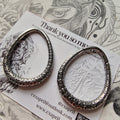 4MM 6G Silver Teardrop Hoops | Ear Weights