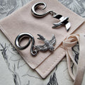 6MM 2G Silver Swollow Ear Weights | Silver Ear Weights