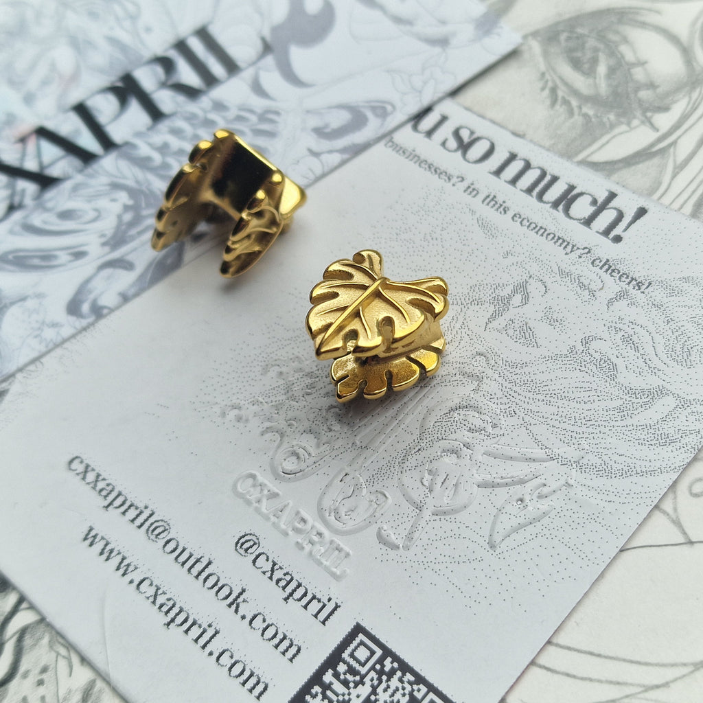 8MM 0G Palm Leaf Saddle Gauges | Jewellery for Stretched Ears and Lobes