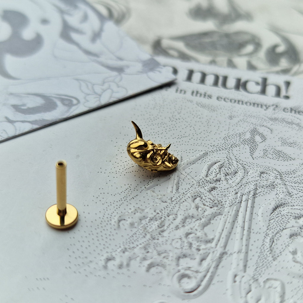 Anime Inspired Hannya Mask | Titanium Body Piercings and Jewellery