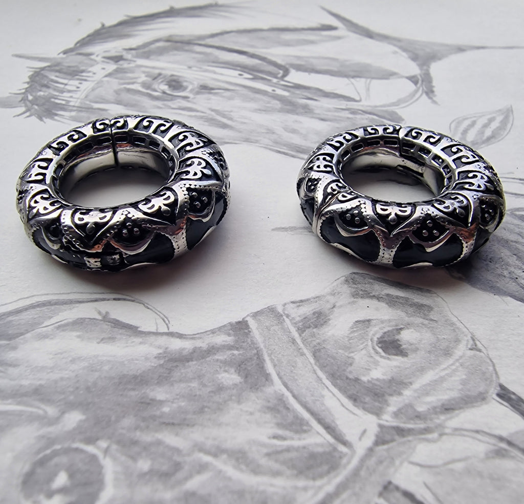 6MM 2G Tribal Hangers | Silver Hangers | Silver hoop ear weights hangers