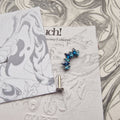 Icy Blue Zircon Titanium  helix Orbital Cartilage Stud | Body Jewellery